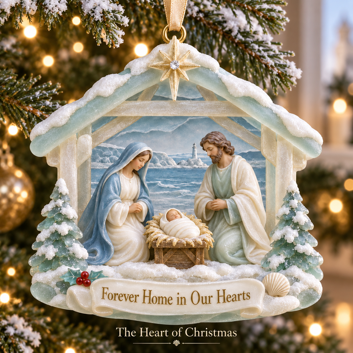 🎅2026 Christmas Gift 50% Off--Coastal Holy Night: The Birth of Love | Nativity by the Sea