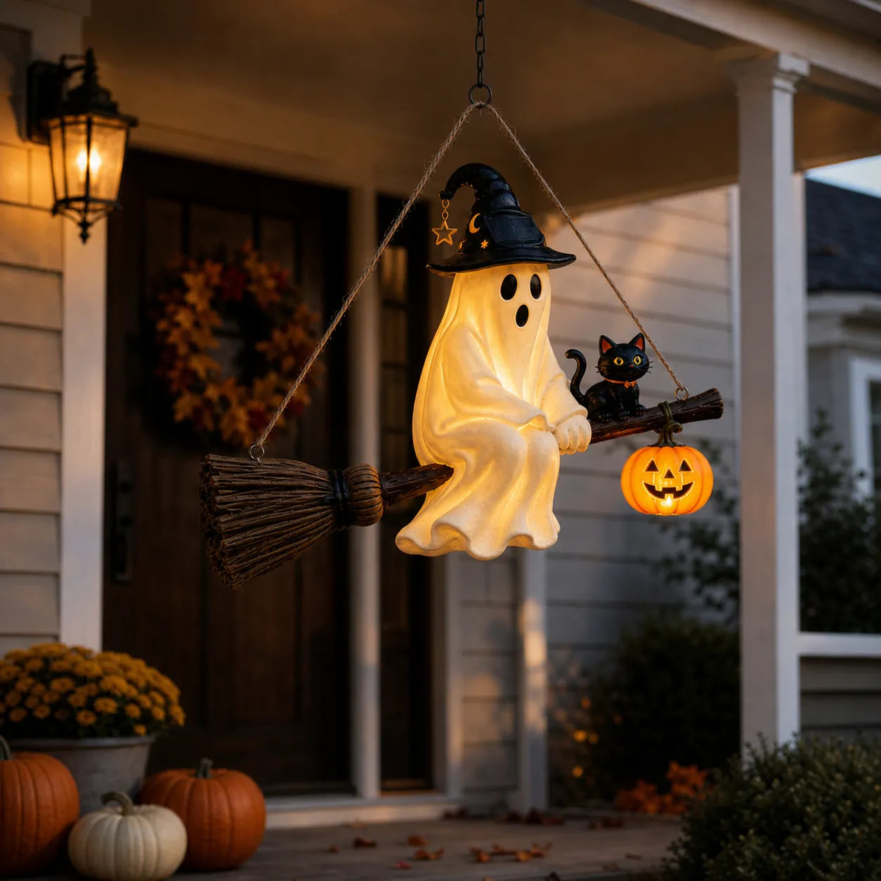 🌙🌙Solar Ghost Hanging Light ——From Daylight Charm to Evening Glow