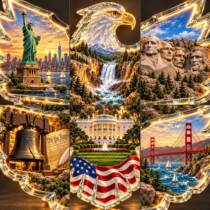 🦅American HeritageTM Lighted Eagle Wall Art ✨