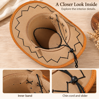 🤠 Longhorn Western Cowboy Hat – For the Spirit That Follows Its Own Trail