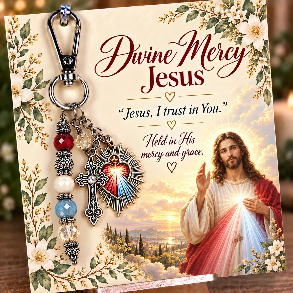 ✝️ Carry Your Faith With You - Christian Scripture & Prayer Keepsake Keychain