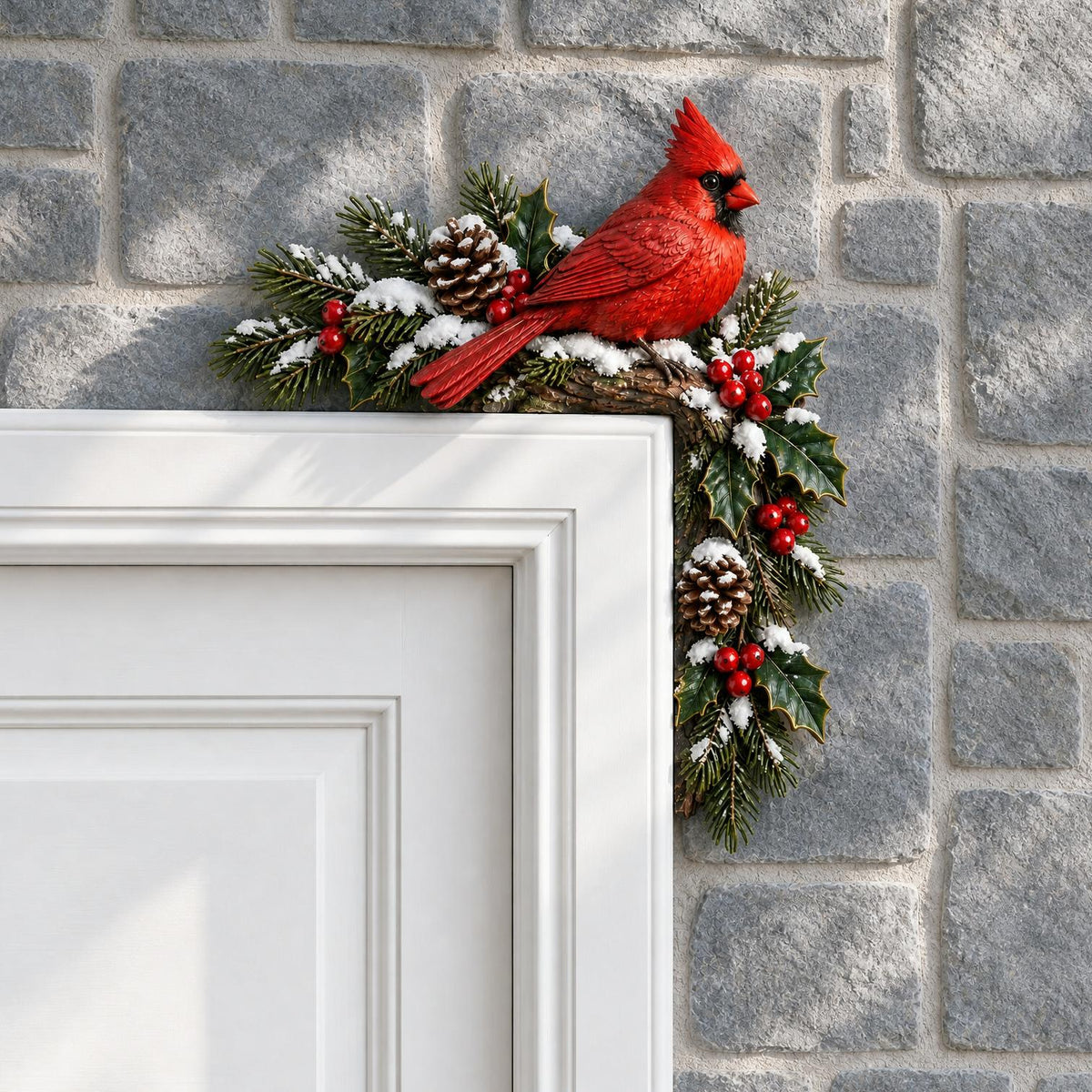 ❤️🐦Cardinal Winter Door Topper
