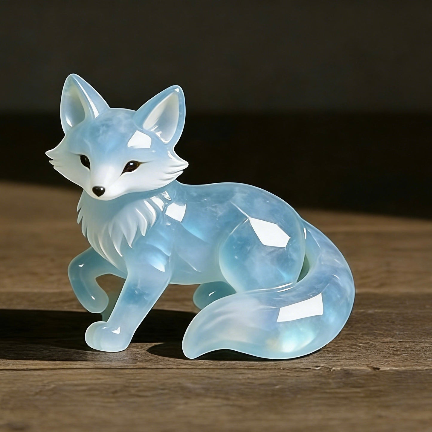 🌙🦊 2026 Valentine’s Talisman · Moonstone-Style Fox Keepsake — Symbol of Gentle Warmth & Sweet Bonds💎