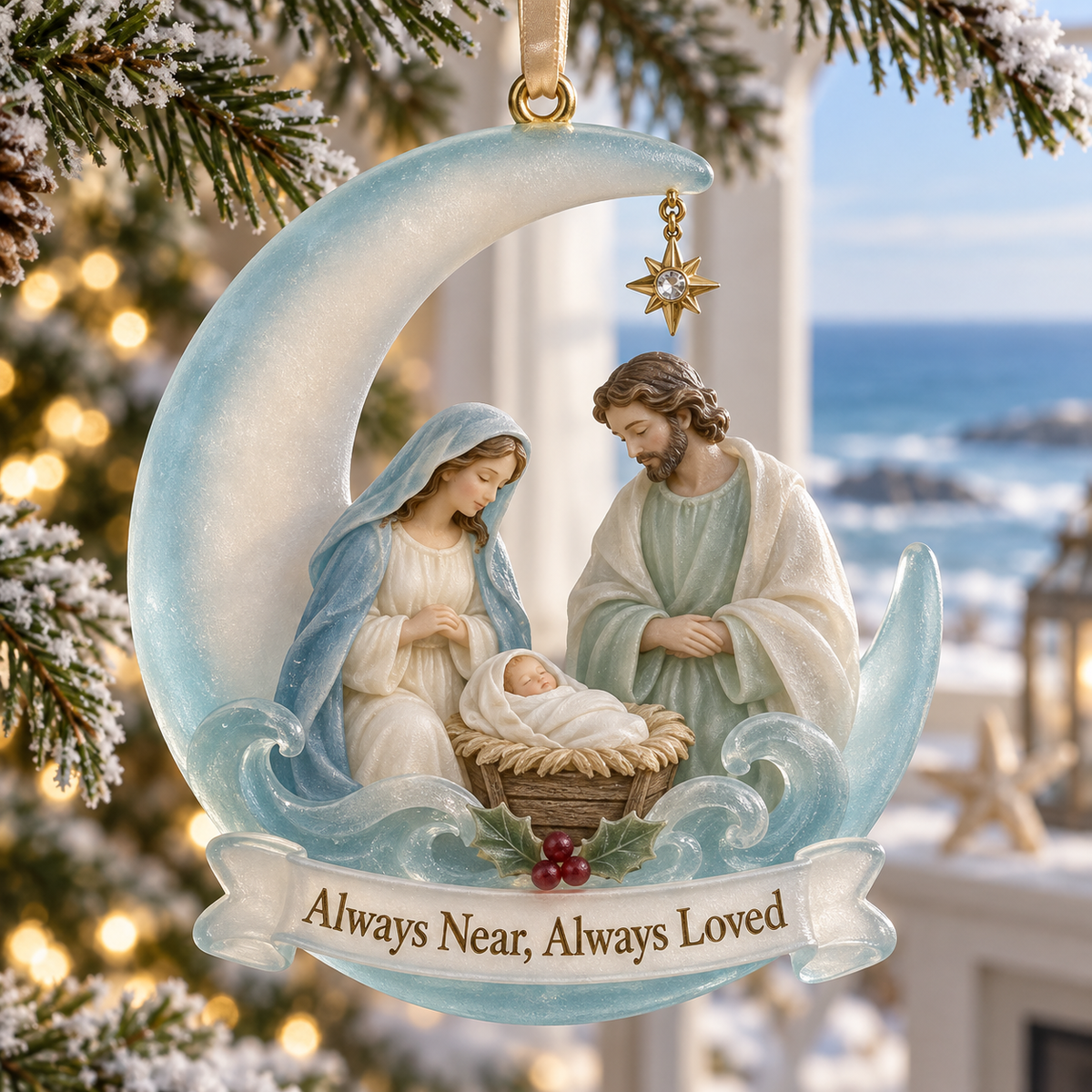 🎅2026 Christmas Gift 50% Off--Coastal Holy Night: The Birth of Love | Nativity by the Sea