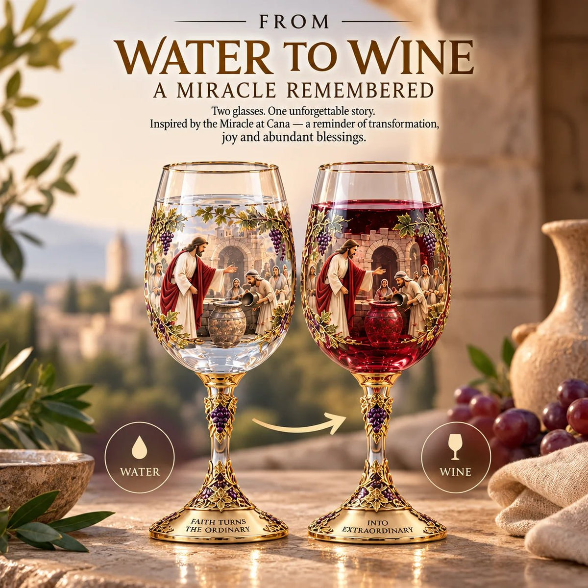 ✝️ ✝️Two Glasses. One Miracle. A Story Worth Keeping.