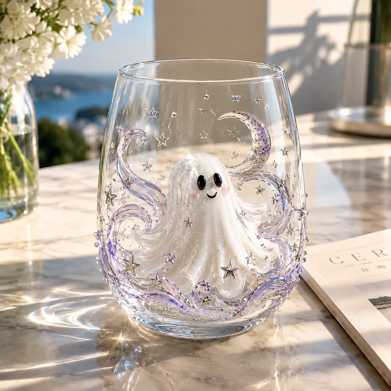 🎃 🎃 3D Halloween Artisan Glassware Collection | For Magical Halloween Sips, Eye-Catching 3D Details, Luminous Festive Party Moments & Cozy Fall Home Bar Glow
