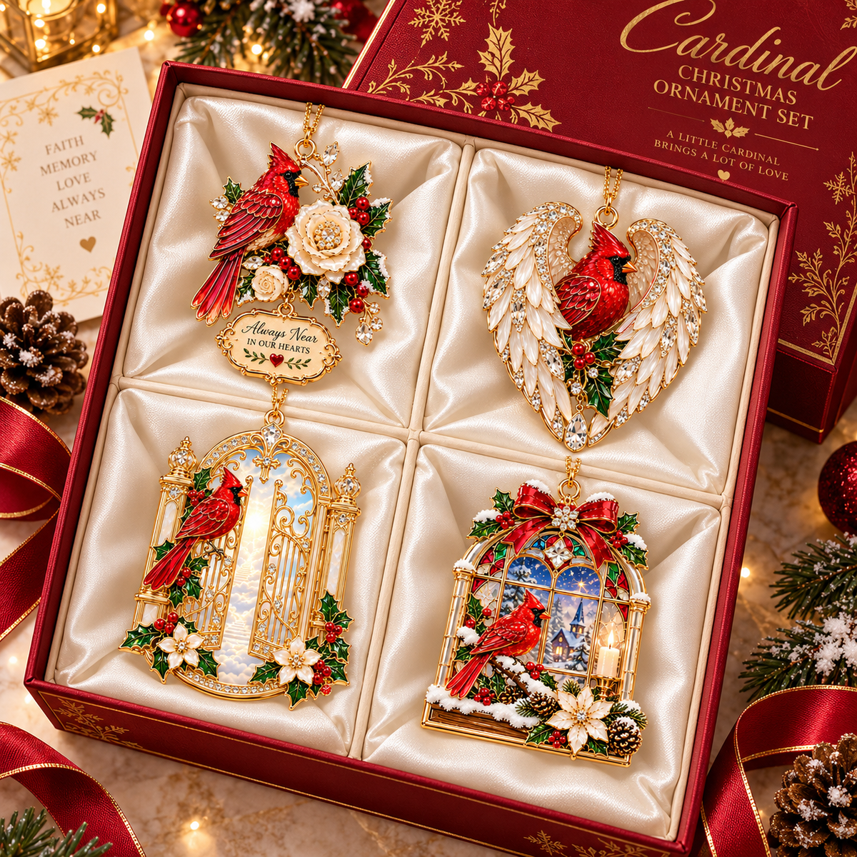 🎅 🎅 2026 Christmas Gift 50% Off--Cardinal Christmas Ornament –  Red Bird Holiday Keepsake, Meaningful Memorial Gift for Family & Loved Ones