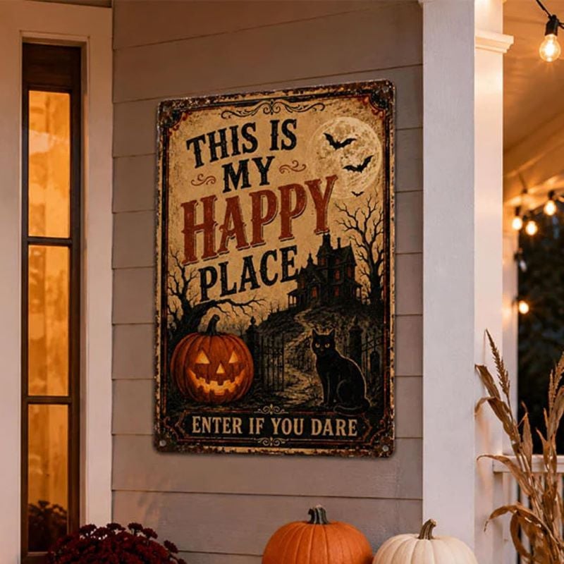 🎃🎃🦇 Welcome to Your Haunted Haven: This Is My Haunted Place Halloween Door Sign