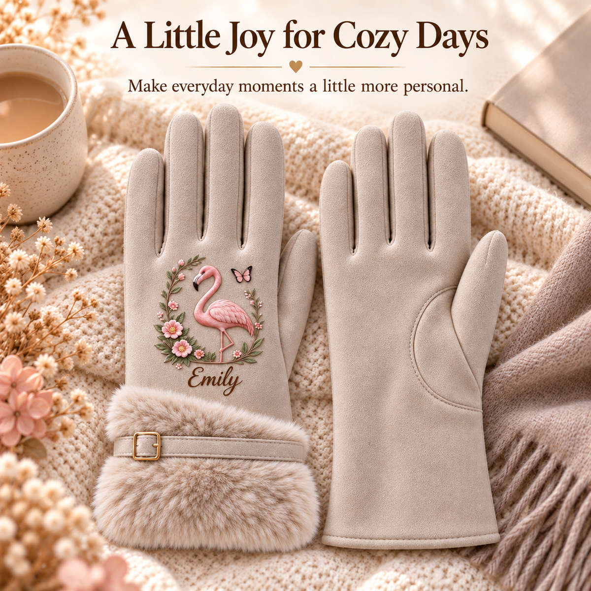 🌸 Personalized Nature Gloves for Women🧤💕