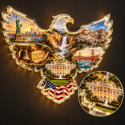 🦅American HeritageTM Lighted Eagle Wall Art ✨