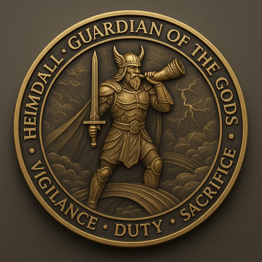 ⚔️ Heimdall Challenge Coin – The Guardian’s Gift