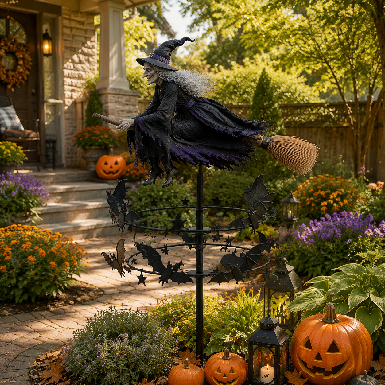 🧙‍♀️ The Enchanted Witch Garden Wind Spinner