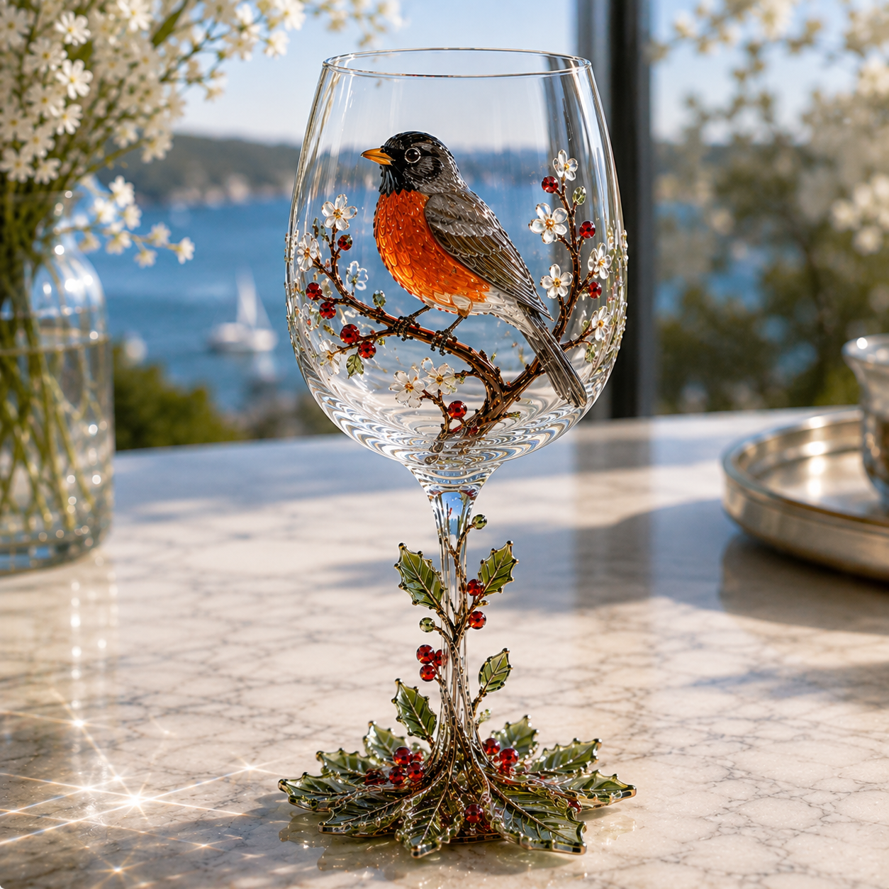 🎅 2026 Christmas Gift 50% Off--🐦 Nature’s Winged Beauties – 3D Bird Wine Glass Collection