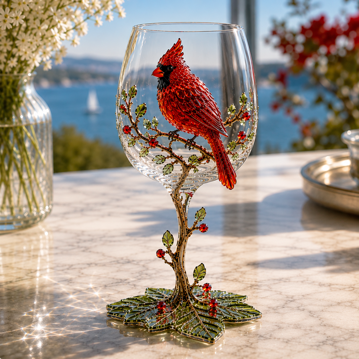 🎅 2026 Christmas Gift 50% Off--🐦 Nature’s Winged Beauties – 3D Bird Wine Glass Collection