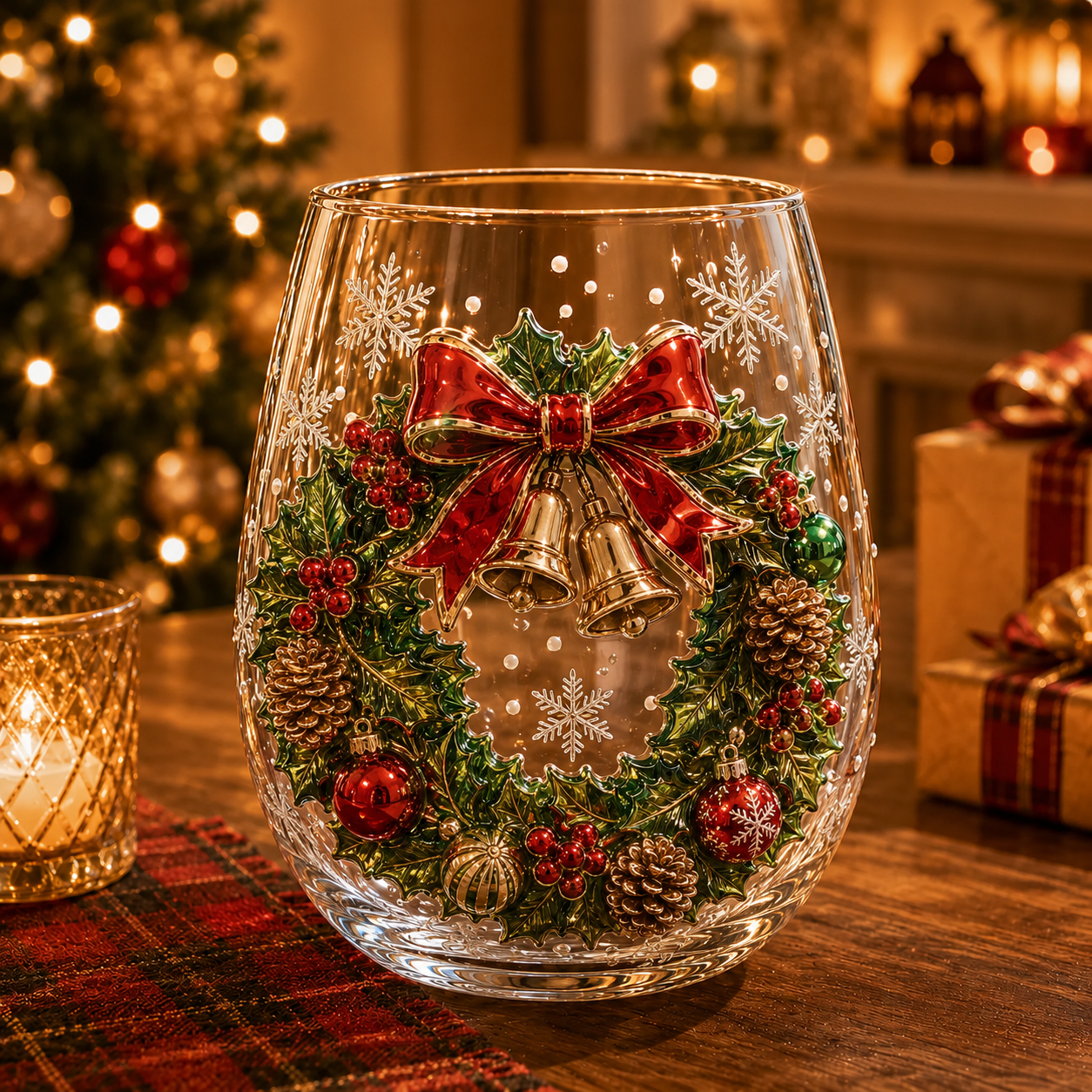 🎅🎅Magical Christmas Glass Cup Collection – Santa, Reindeer, Snowman & Christmas Tree