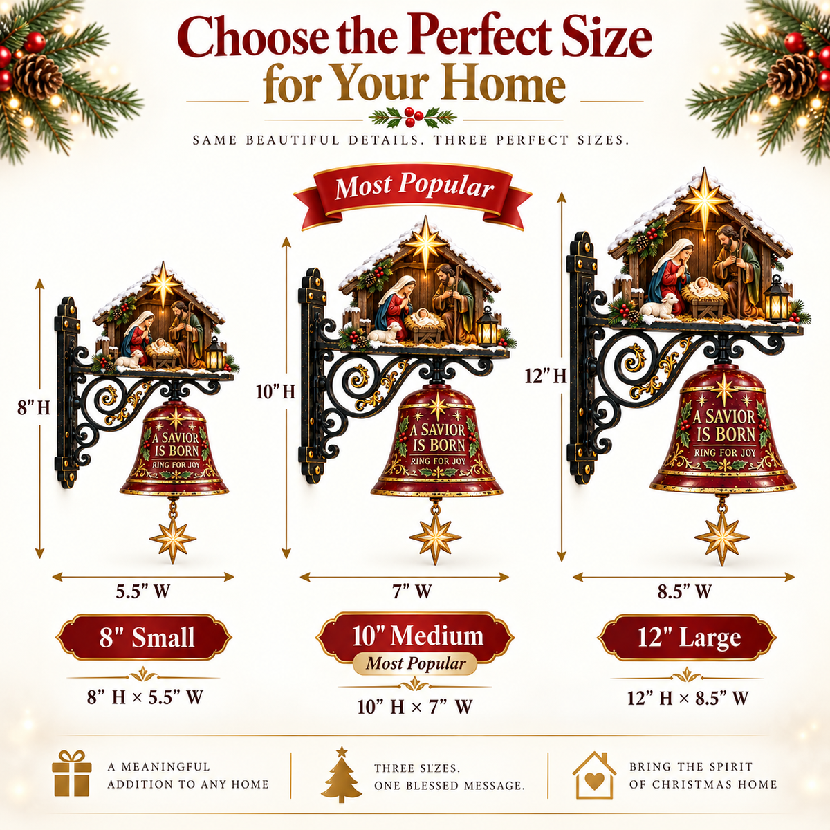 🎅 2026 Christmas Gift 50% Off--✨ Jesus Nativity Christmas Door Bell