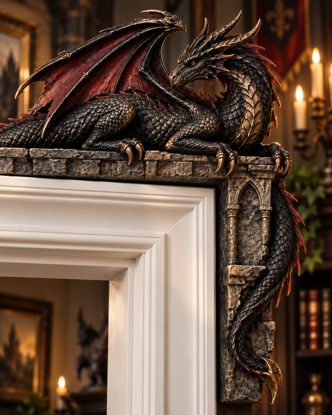 🐉🐉Gothic Dragon Door Topper
