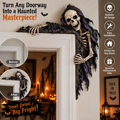💀💀  Spooky Reaper Door Frame Corner Decor