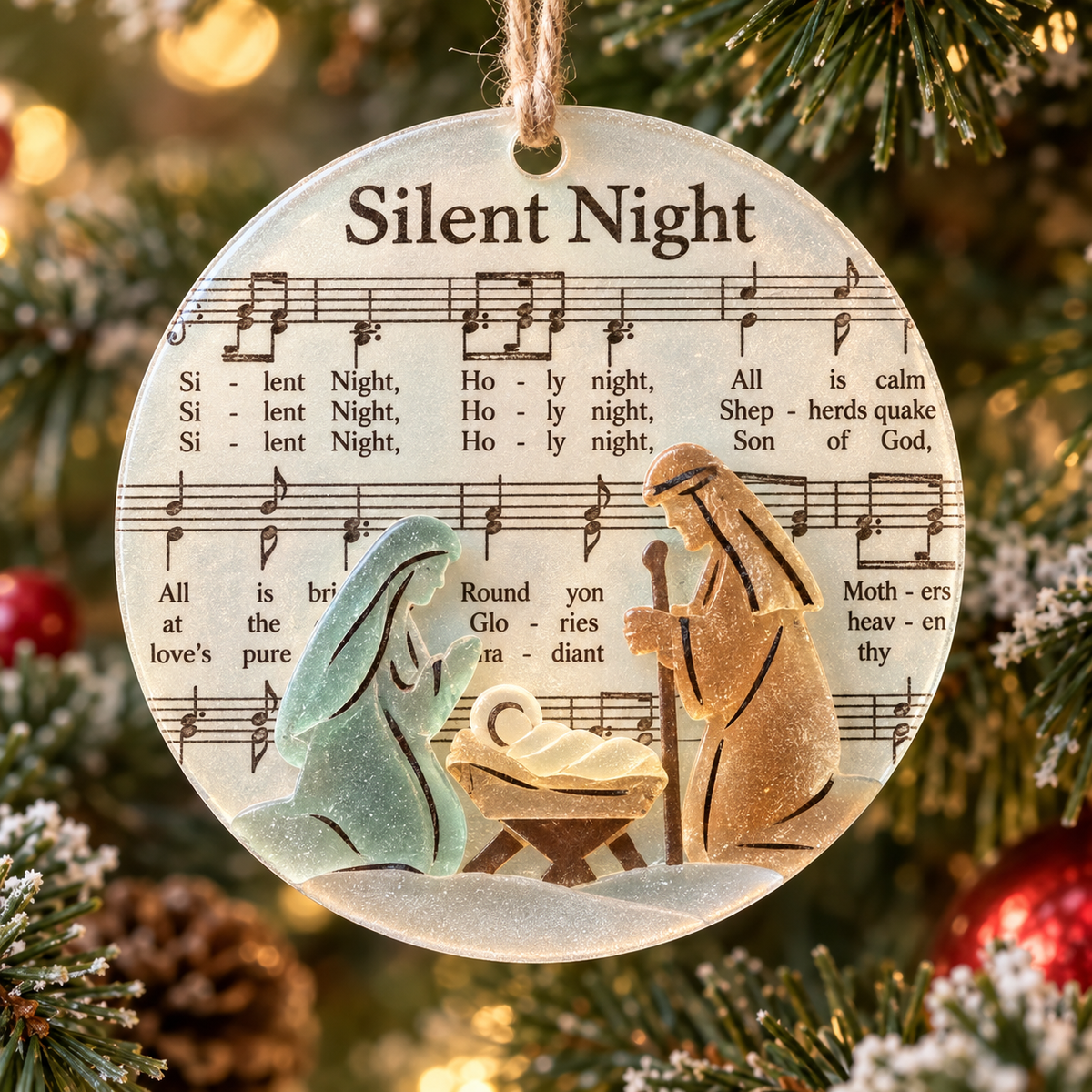🎅 🎅2026 Christmas Gift 50% Off--🎶 Sea Glass Christmas Hymn Ornaments