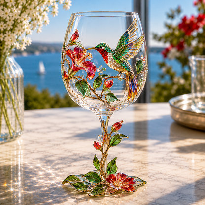 🎅 2026 Christmas Gift 50% Off--🐦 Nature’s Winged Beauties – 3D Bird Wine Glass Collection