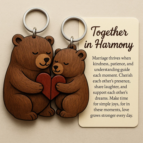 🔥🎁Bear Couple Keychain Set