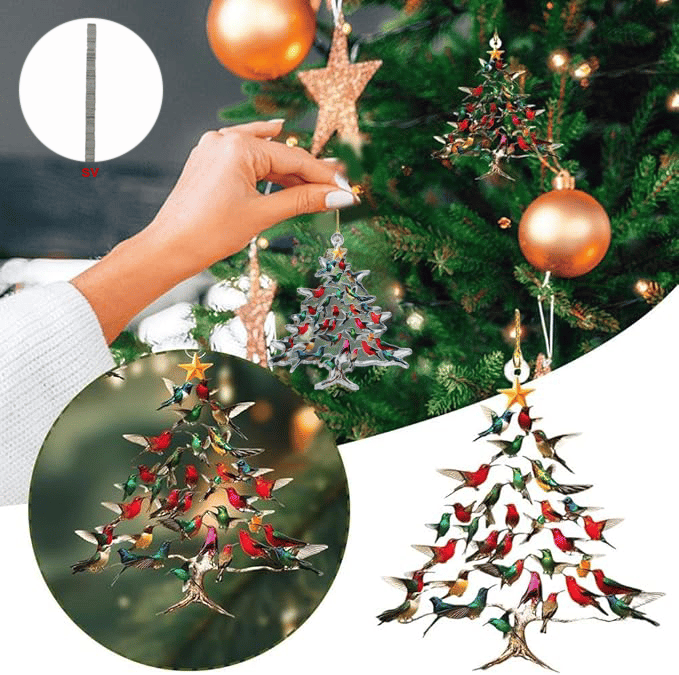 🔥2025 New Release 🐦🎄Hummingbird Christmas Ornament💠 (✨Same as in the video)