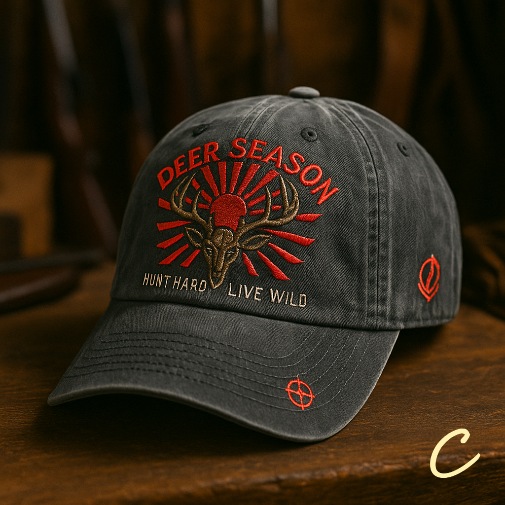 Deer Season Hunting Cap – Hunt Hard, Live Wild Edition