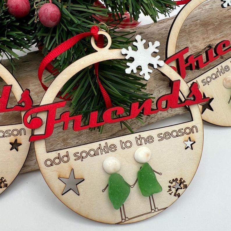 Sea Glass Friends Christmas Ornament