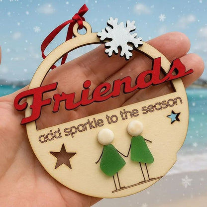 Sea Glass Friends Christmas Ornament