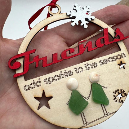 Sea Glass Friends Christmas Ornament