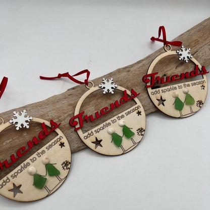 Sea Glass Friends Christmas Ornament