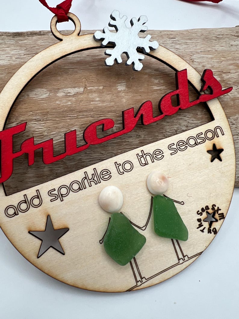 Sea Glass Friends Christmas Ornament