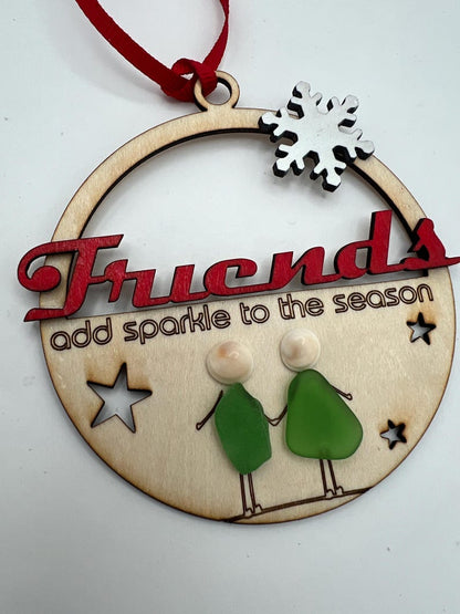 Sea Glass Friends Christmas Ornament