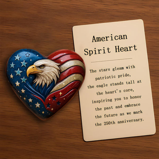 ✨ American Spirit Heart – A Tribute to 250 Years of Freedom ✨