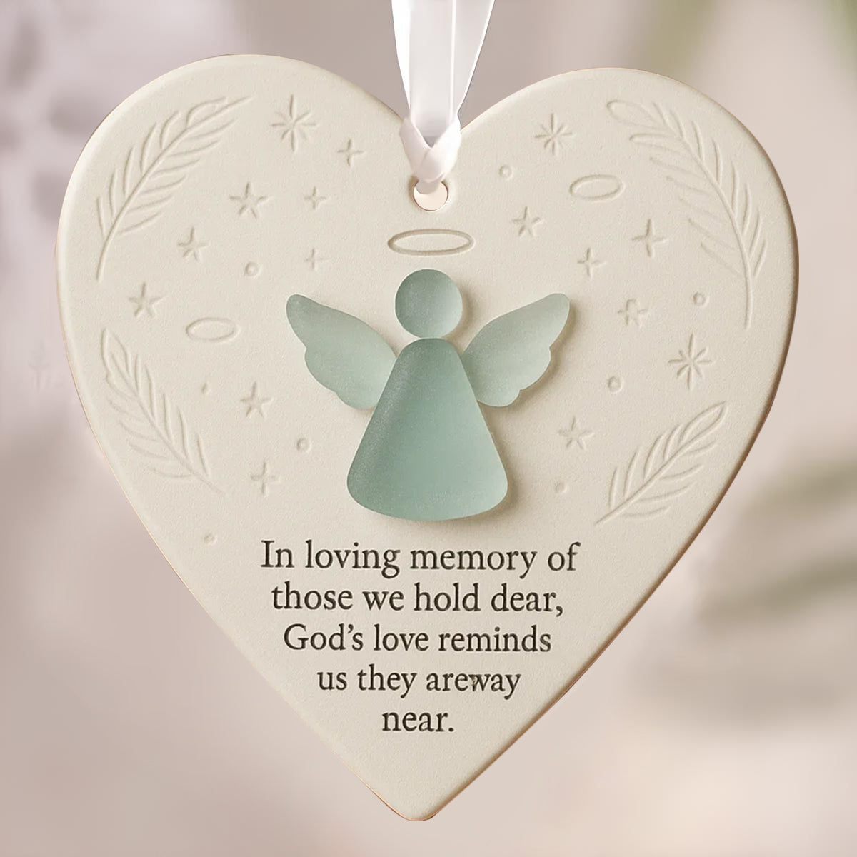 In Loving Memory Heart-Shaped Ornament