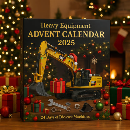 🌲Christmas Gift🎁Heavy Equipment Advent Calendar 2025 · 24 Die-cast Machines