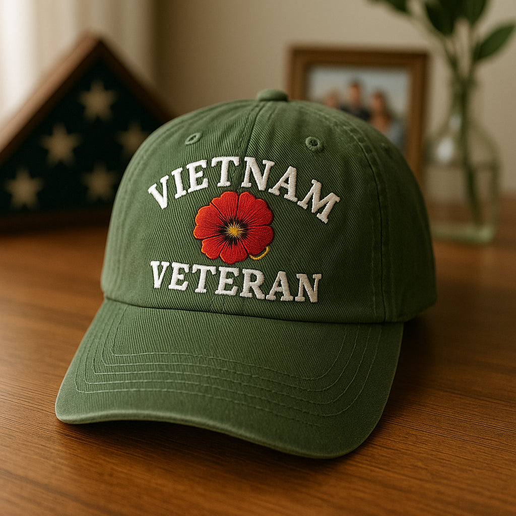 Vietnam Veteran Poppy Cap