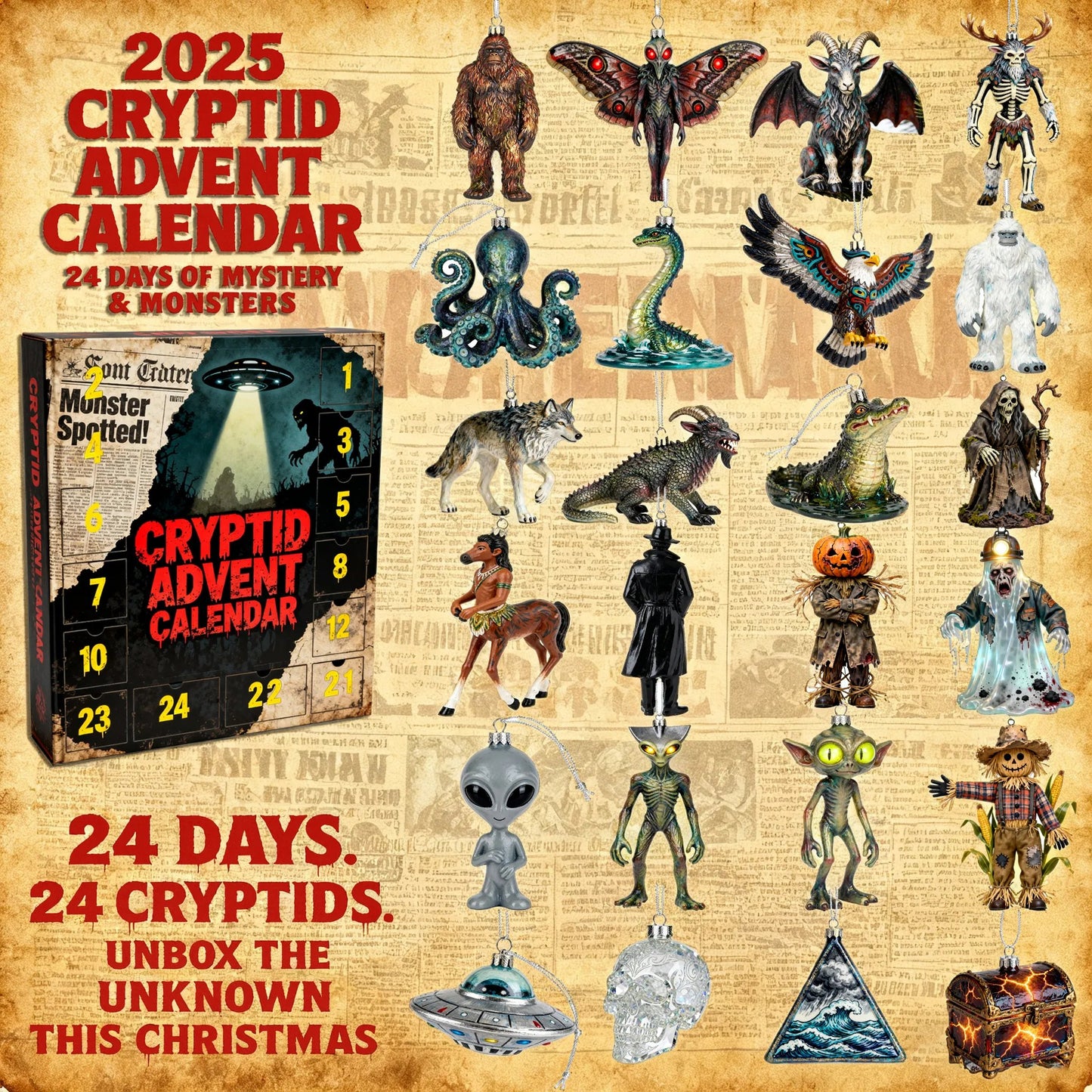 🌲Christmas Gift--2025 Chemistry Advent Calendar - A Scientific Christmas Countdown