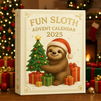 🌲Christmas Gift--Fun Sloth Advent Calendar 2025