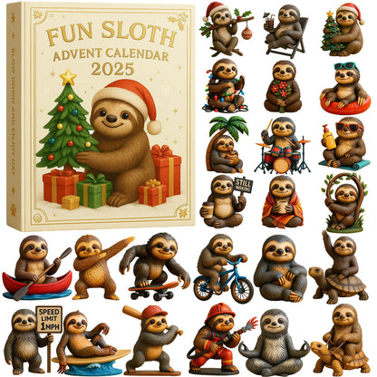 🌲Christmas Gift--Fun Sloth Advent Calendar 2025