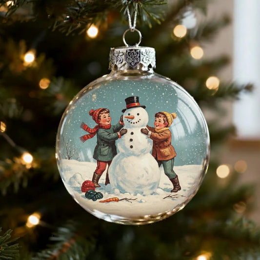 🔥Last Day 49% OFF - Vintage Christmas Scene Bulb Ornaments