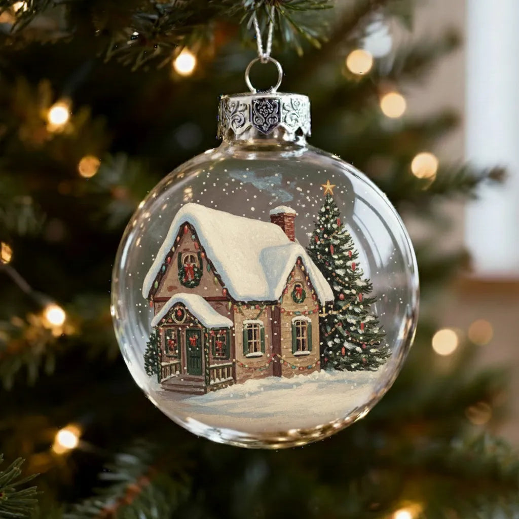 🔥Last Day 49% OFF - Vintage Christmas Scene Bulb Ornaments