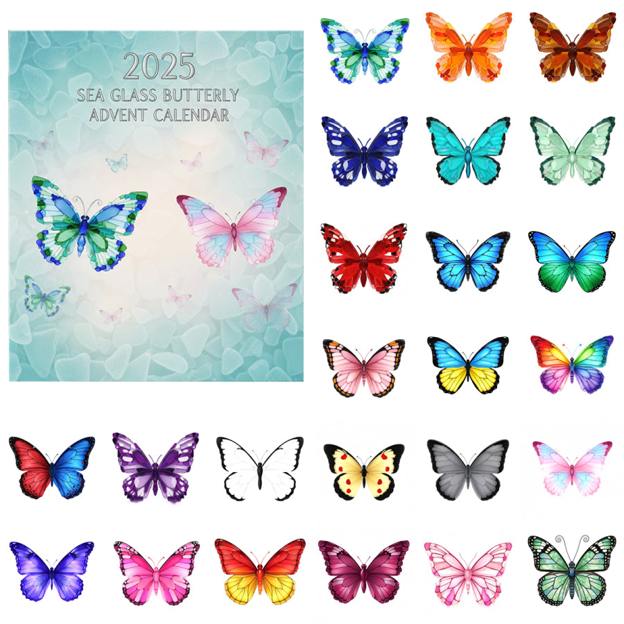 🌊2025 Sea Glass Butterfly Advent Calendar