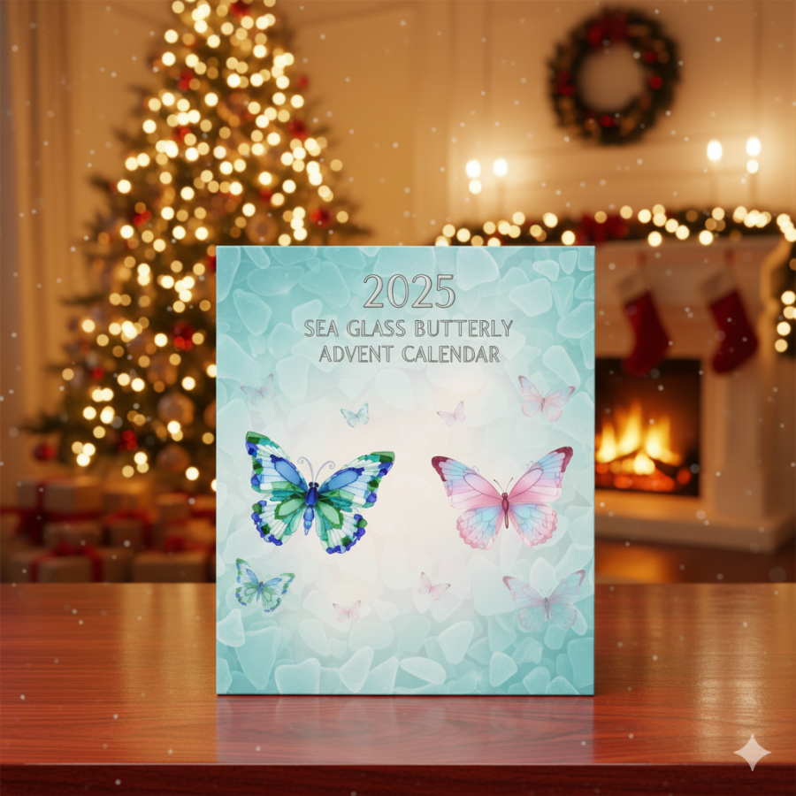 🌊2025 Sea Glass Butterfly Advent Calendar