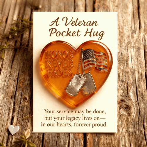 🔥LAST DAY 50% OFF - ❤️Veteran Pocket Hug Keepsake