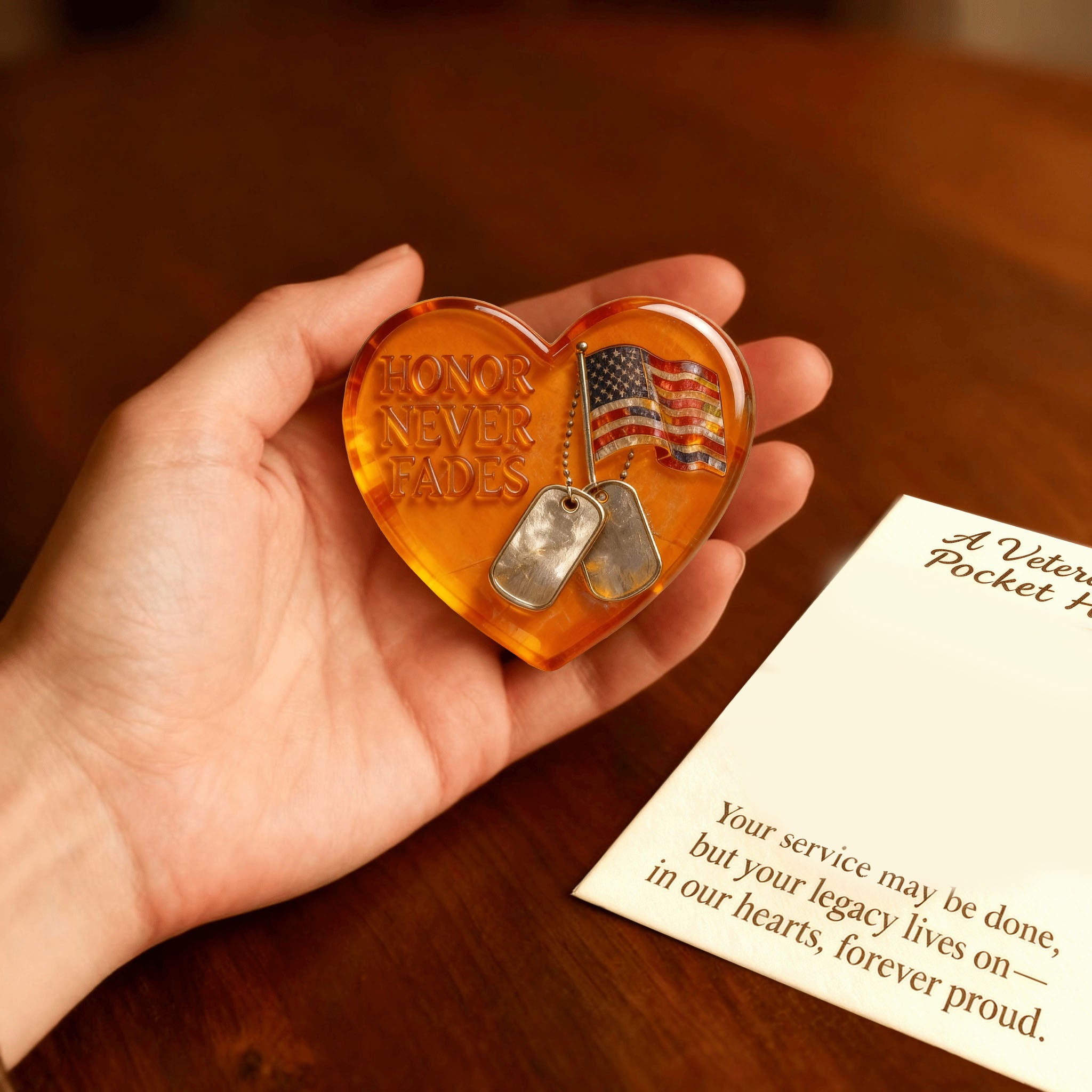 🔥LAST DAY 50% OFF - ❤️Veteran Pocket Hug Keepsake