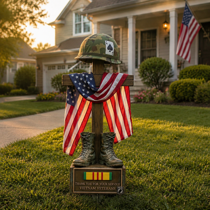 ✝️✝️Last Day Promo: 50% OFF 🎖️-Vietnam Veteran Battlefield Cross Memorial Garden Stake