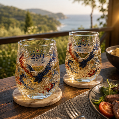 🦅🦅Limited Edition 2026 USA 250 Years of Freedom Eagle Glass