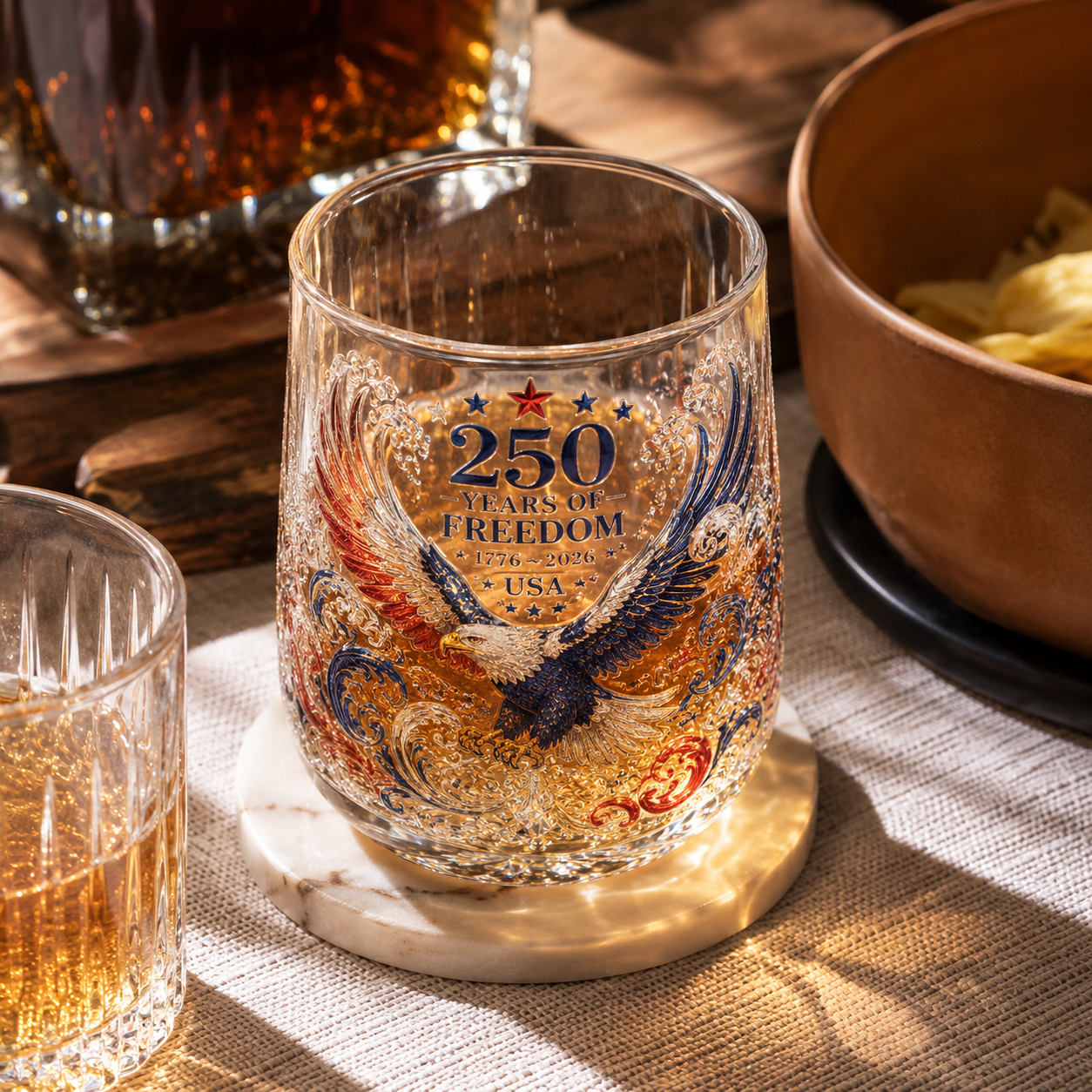 🦅🦅Limited Edition 2026 USA 250 Years of Freedom Eagle Glass