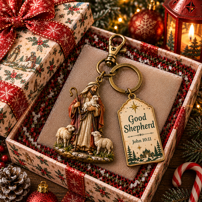 🎅🎅 2026 Christmas Gift 50% Off--🎄🕊️Christian Nativity Keychain – Religious Christmas Keychain Set